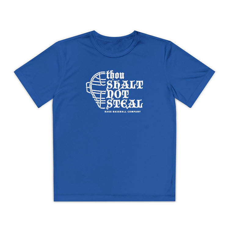 Kids Thou Shalt Not Steal Fit Tee - Rake Baseball Company - RAKE BASEBALL | BASEBALL T-SHIRT | BASEBALL CLOTHING | GOOD VIBES ONLY