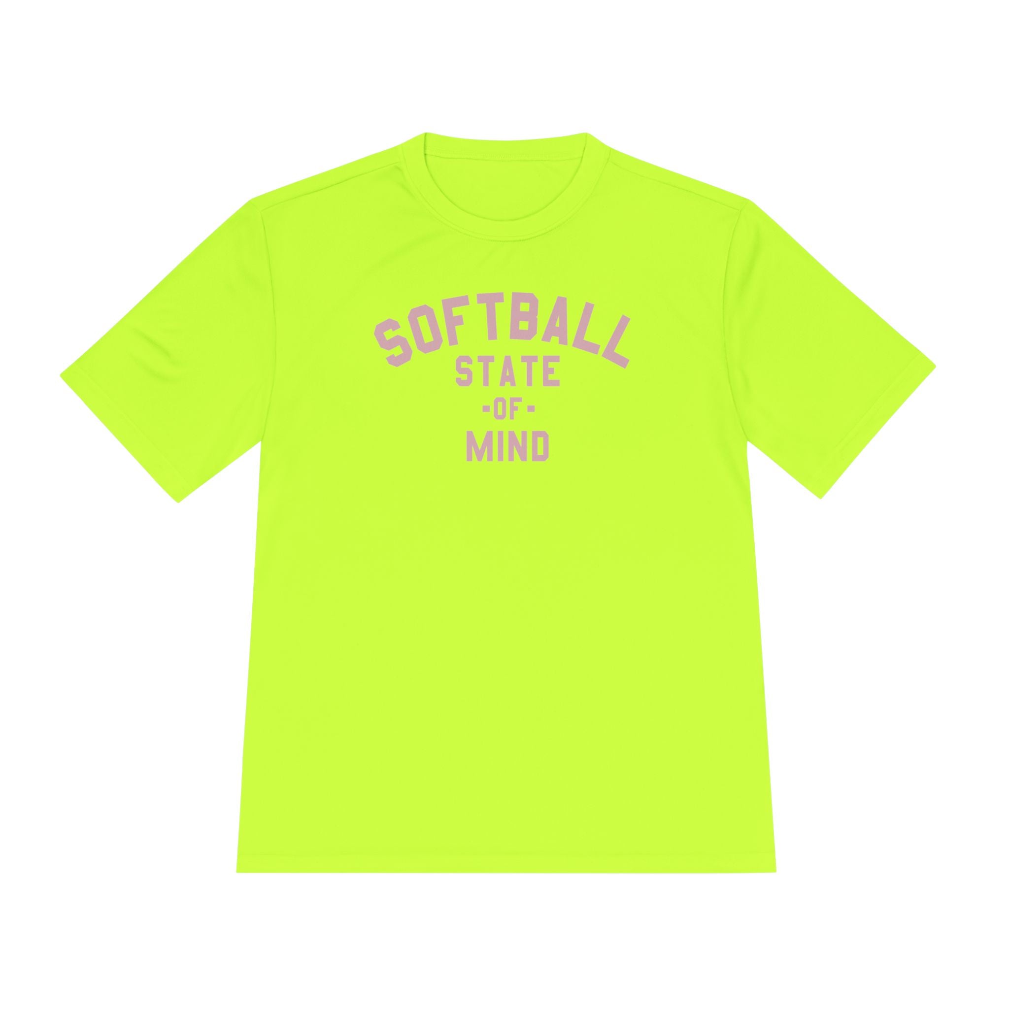 Softball State of Mind Dry Fit Tee - Rake Baseball Company - RAKE BASEBALL | BASEBALL T-SHIRT | BASEBALL CLOTHING | GOOD VIBES ONLY