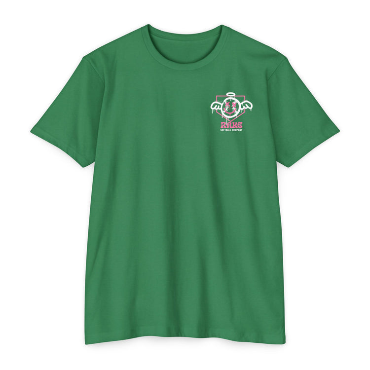 She Angel Drip Softball Tee - Rake Baseball Company - RAKE BASEBALL | BASEBALL T-SHIRT | BASEBALL CLOTHING | GOOD VIBES ONLY