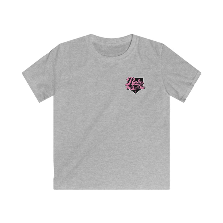 Kids Rake Softball Co. Tee - Rake Baseball Company - RAKE BASEBALL | BASEBALL T-SHIRT | BASEBALL CLOTHING | GOOD VIBES ONLY