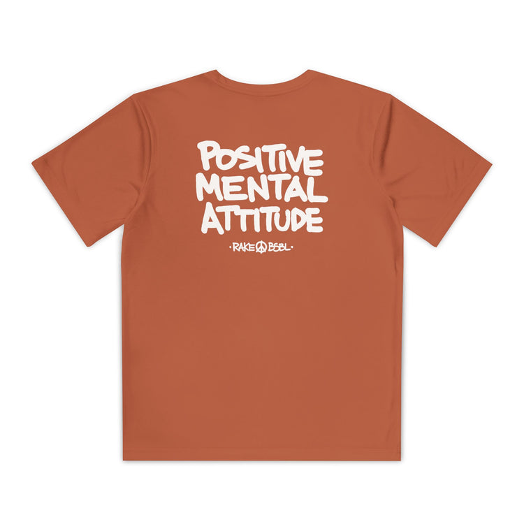 Kids Positive Mental Attitude Dry Fit Tee - Rake Baseball Company - RAKE BASEBALL | BASEBALL T-SHIRT | BASEBALL CLOTHING | GOOD VIBES ONLY