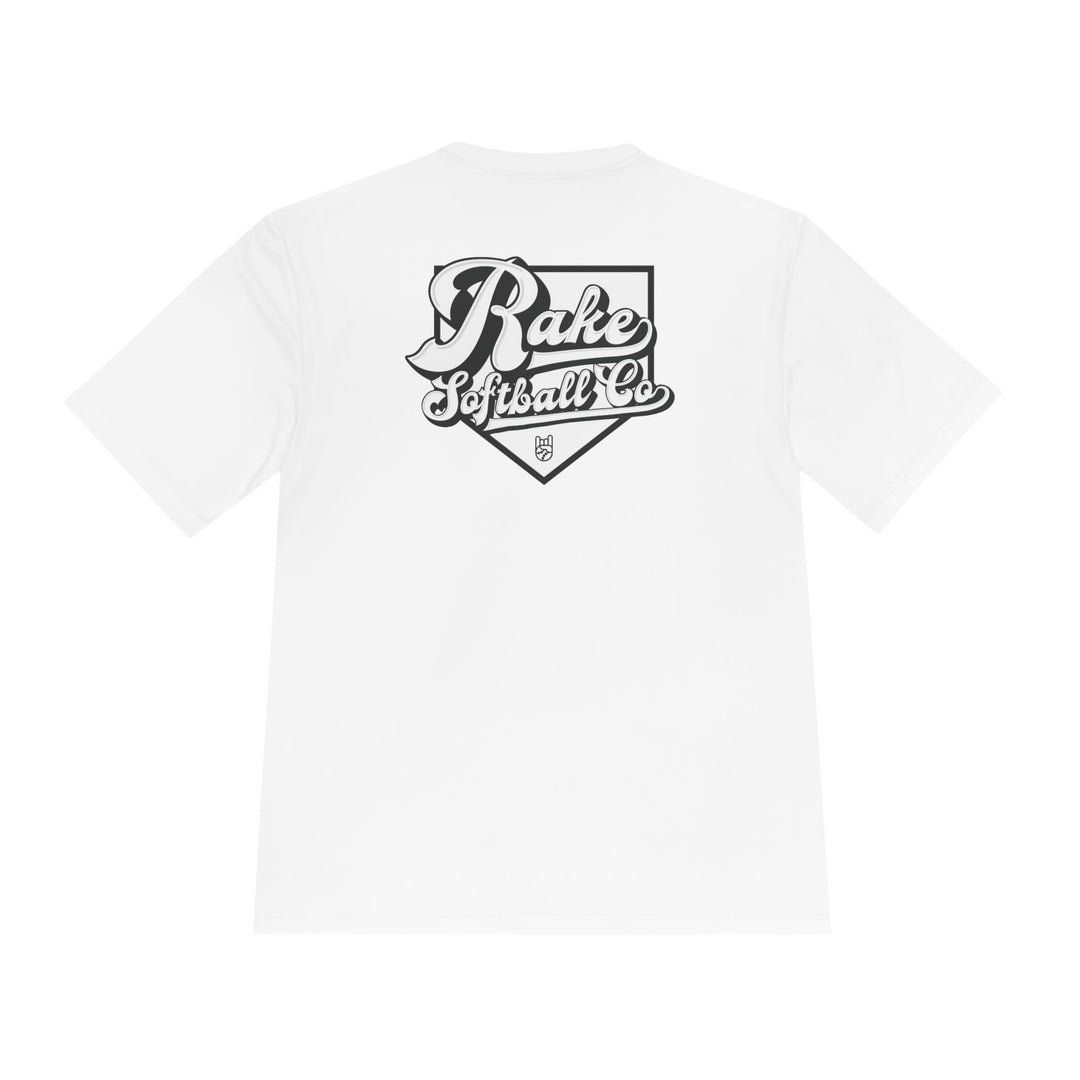 Rake Softball Co. Dry Fit Tee - Rake Baseball Company - RAKE BASEBALL | BASEBALL T-SHIRT | BASEBALL CLOTHING | GOOD VIBES ONLY