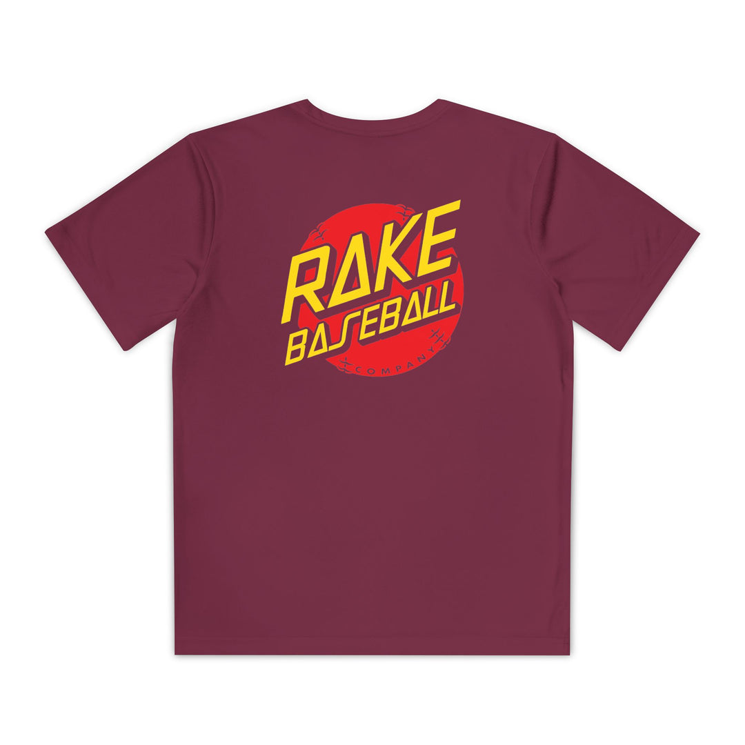 Kids Rake Dot Dry Fit Tee - Rake Baseball Company - RAKE BASEBALL | BASEBALL T-SHIRT | BASEBALL CLOTHING | GOOD VIBES ONLY