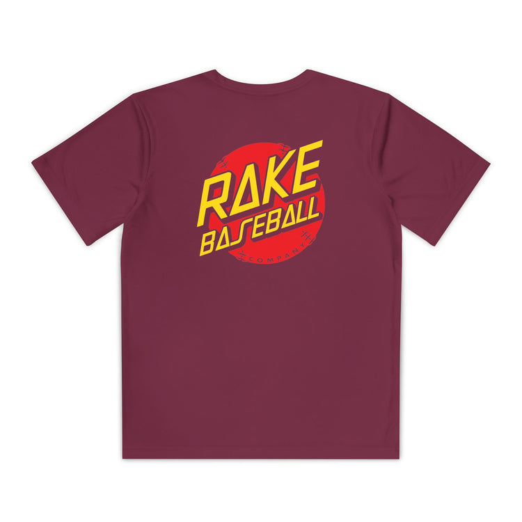 Kids Rake Dot Dry Fit Tee - Rake Baseball Company - RAKE BASEBALL | BASEBALL T-SHIRT | BASEBALL CLOTHING | GOOD VIBES ONLY