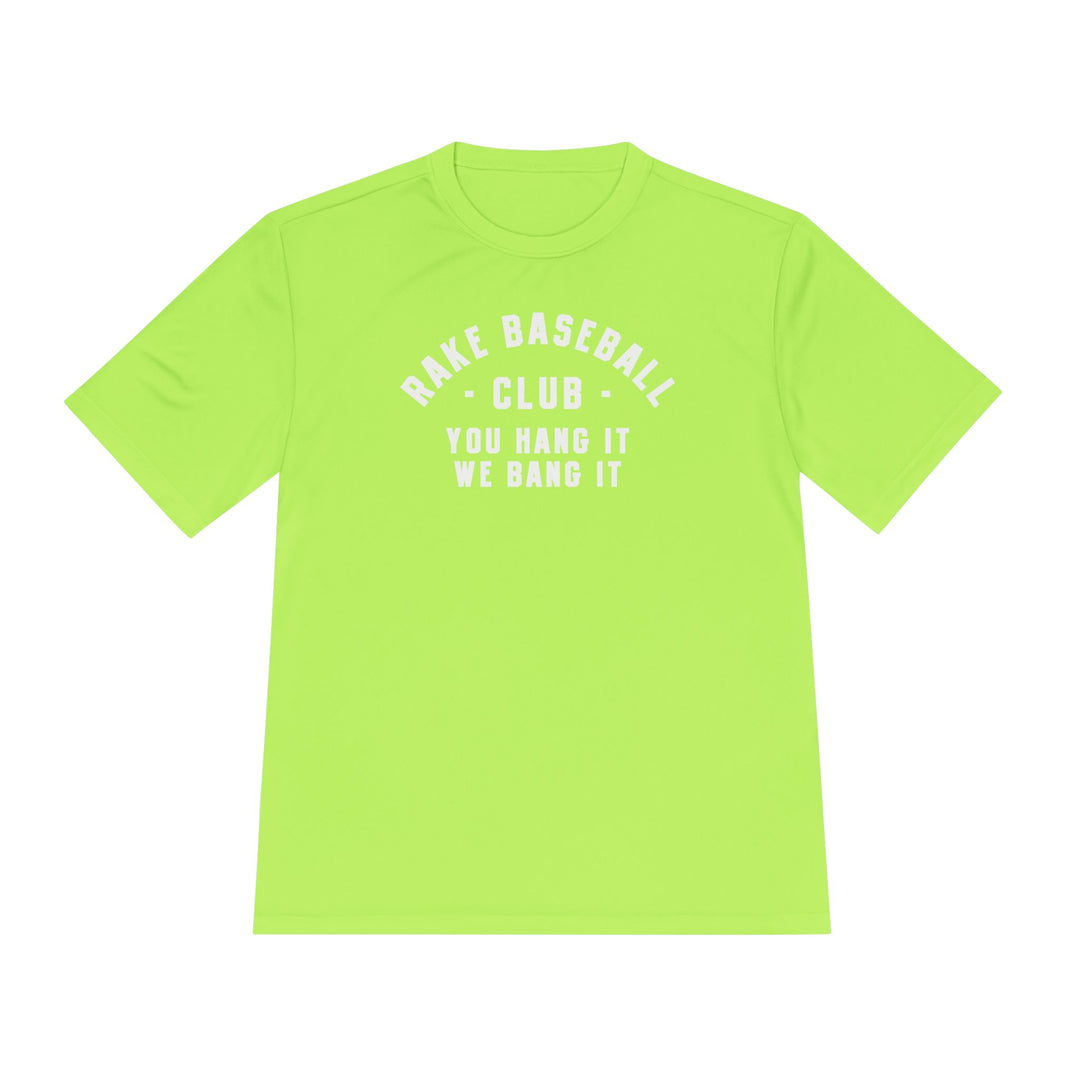 Rake Baseball Club Dry Fit Tee - Rake Baseball Company - RAKE BASEBALL | BASEBALL T-SHIRT | BASEBALL CLOTHING | GOOD VIBES ONLY