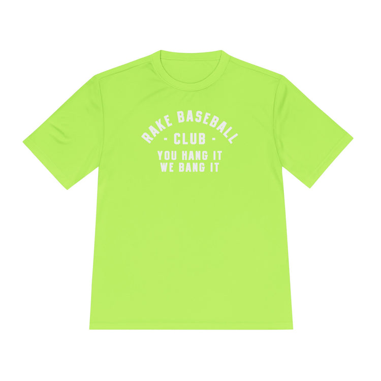 Rake Baseball Club Dry Fit Tee - Rake Baseball Company - RAKE BASEBALL | BASEBALL T-SHIRT | BASEBALL CLOTHING | GOOD VIBES ONLY