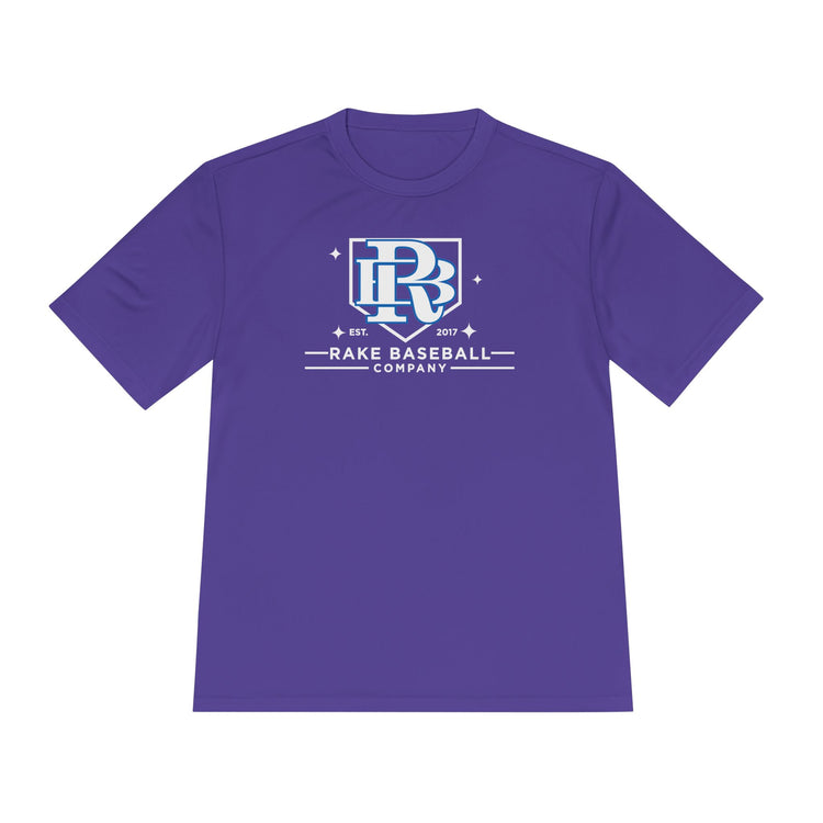 Rake Baseball Homeplate Tee Dry Fit Tee - Rake Baseball Company - RAKE BASEBALL | BASEBALL T-SHIRT | BASEBALL CLOTHING | GOOD VIBES ONLY