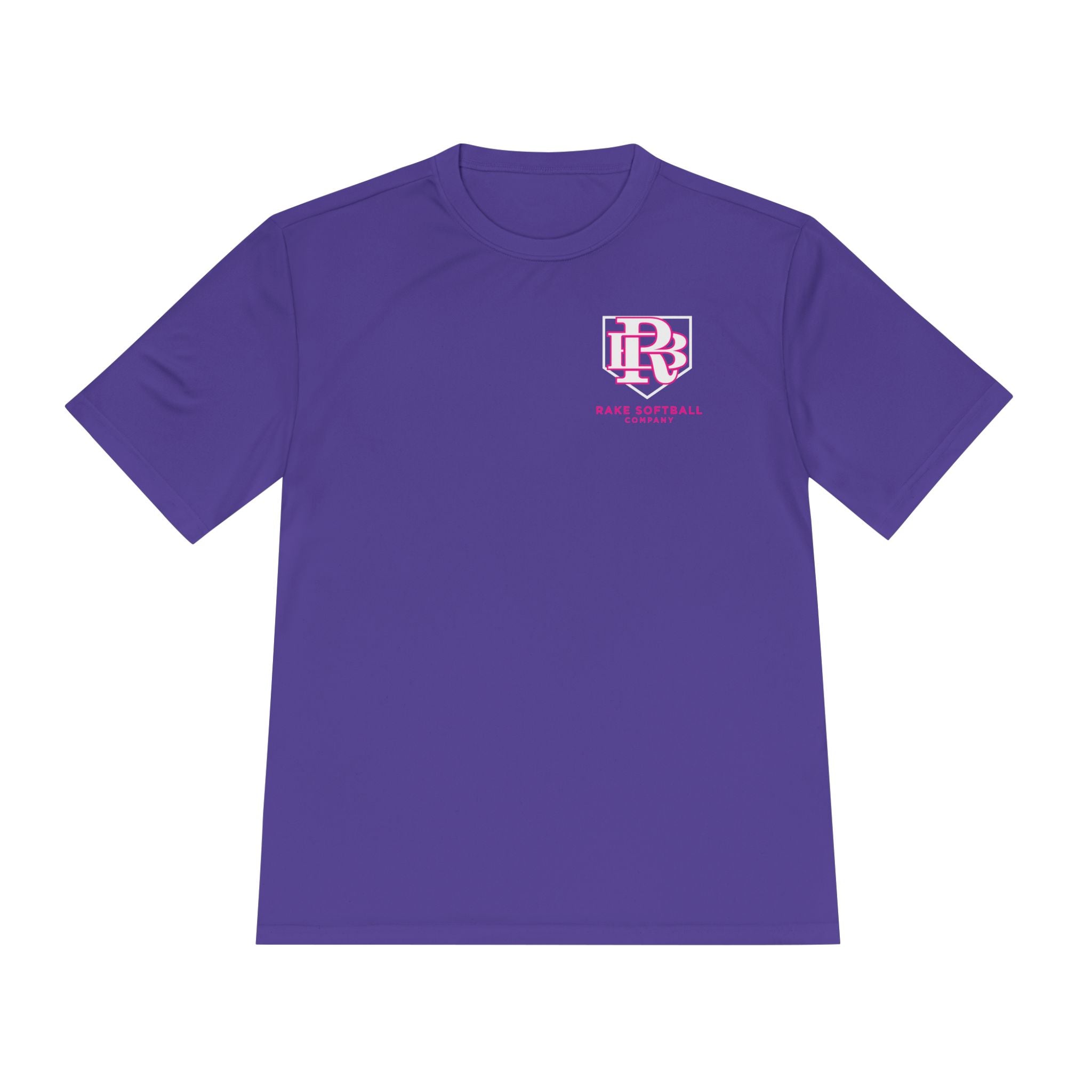 RB Homeplate Softball Dry Fit Tee - Rake Baseball Company - RAKE BASEBALL | BASEBALL T-SHIRT | BASEBALL CLOTHING | GOOD VIBES ONLY