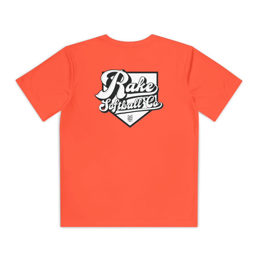 Kids Rake Softball Co. Dry Fit Tee - Rake Baseball Company - RAKE BASEBALL | BASEBALL T-SHIRT | BASEBALL CLOTHING | GOOD VIBES ONLY