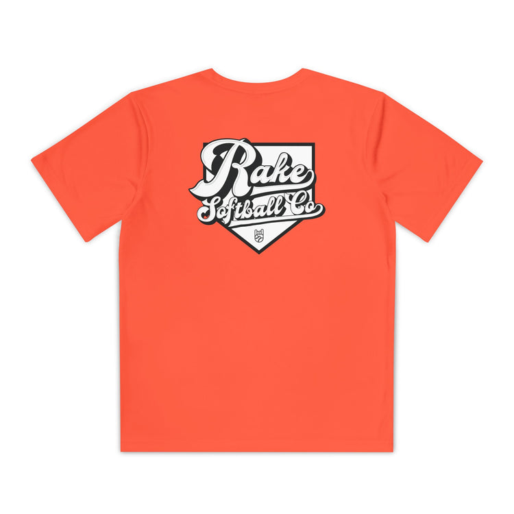 Kids Rake Softball Co. Dry Fit Tee - Rake Baseball Company - RAKE BASEBALL | BASEBALL T-SHIRT | BASEBALL CLOTHING | GOOD VIBES ONLY