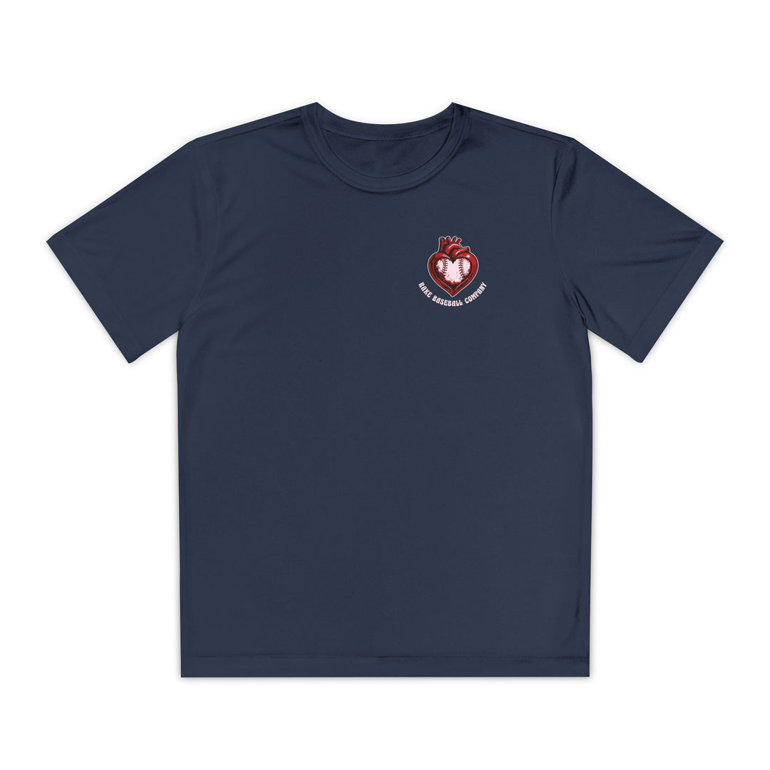 Kids True Amor Baseball Dry Fit Tee - Rake Baseball Company - RAKE BASEBALL | BASEBALL T-SHIRT | BASEBALL CLOTHING | GOOD VIBES ONLY