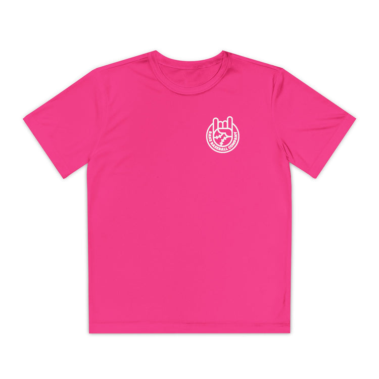 Kids Rockin' Rake Dry Fit Tee - Rake Baseball Company - RAKE BASEBALL | BASEBALL T-SHIRT | BASEBALL CLOTHING | GOOD VIBES ONLY