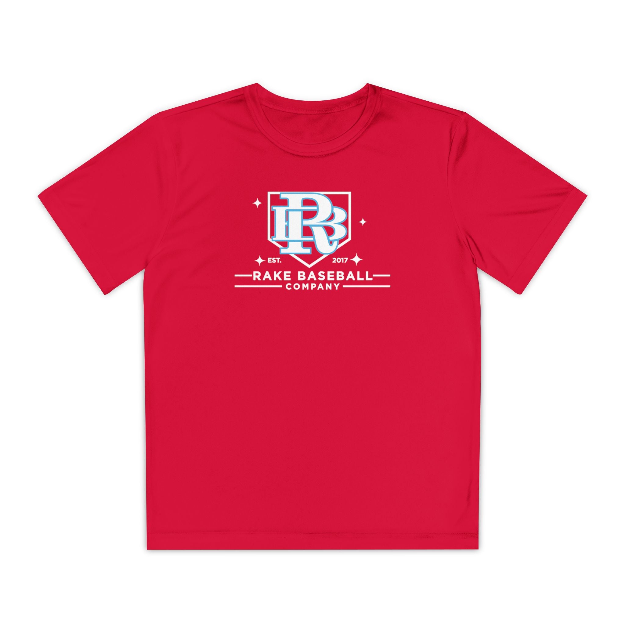 Kids Rake Baseball Homeplate Tee Dry Fit Tee - Rake Baseball Company - RAKE BASEBALL | BASEBALL T-SHIRT | BASEBALL CLOTHING | GOOD VIBES ONLY