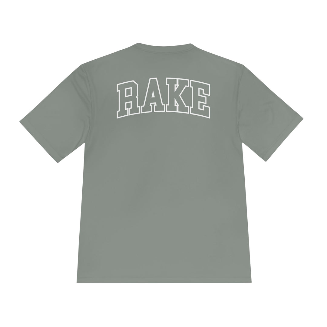 Rockin' Rake Dry Fit Tee - Rake Baseball Company - RAKE BASEBALL | BASEBALL T-SHIRT | BASEBALL CLOTHING | GOOD VIBES ONLY