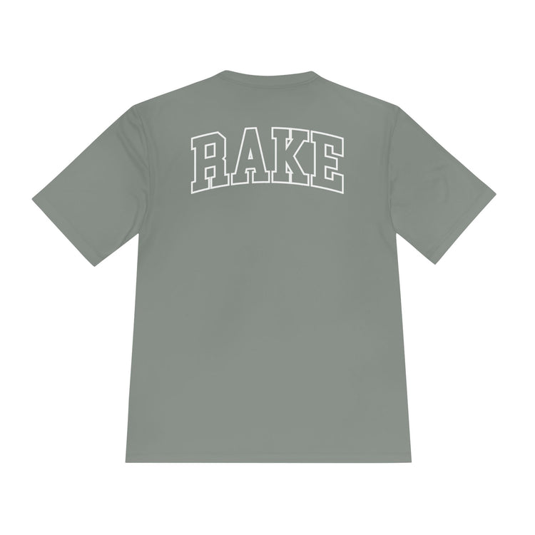 Rockin' Rake Dry Fit Tee - Rake Baseball Company - RAKE BASEBALL | BASEBALL T-SHIRT | BASEBALL CLOTHING | GOOD VIBES ONLY