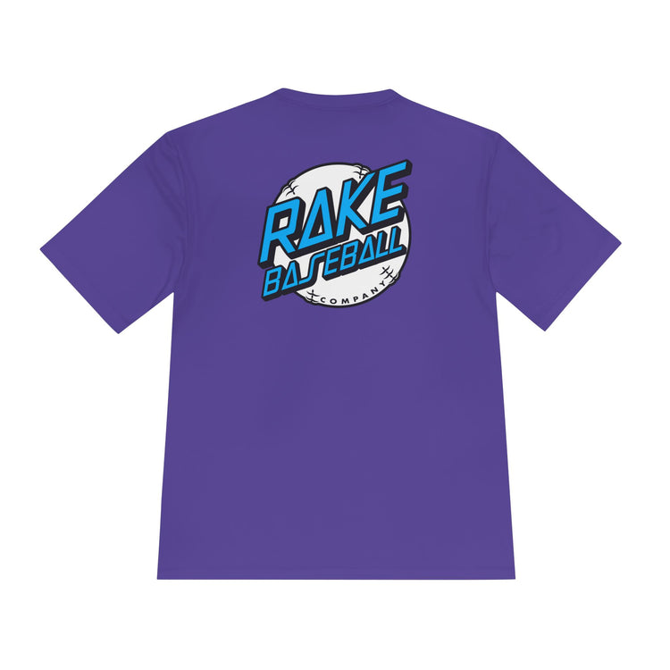Rake Dot Dry Fit Tee - Rake Baseball Company - RAKE BASEBALL | BASEBALL T-SHIRT | BASEBALL CLOTHING | GOOD VIBES ONLY