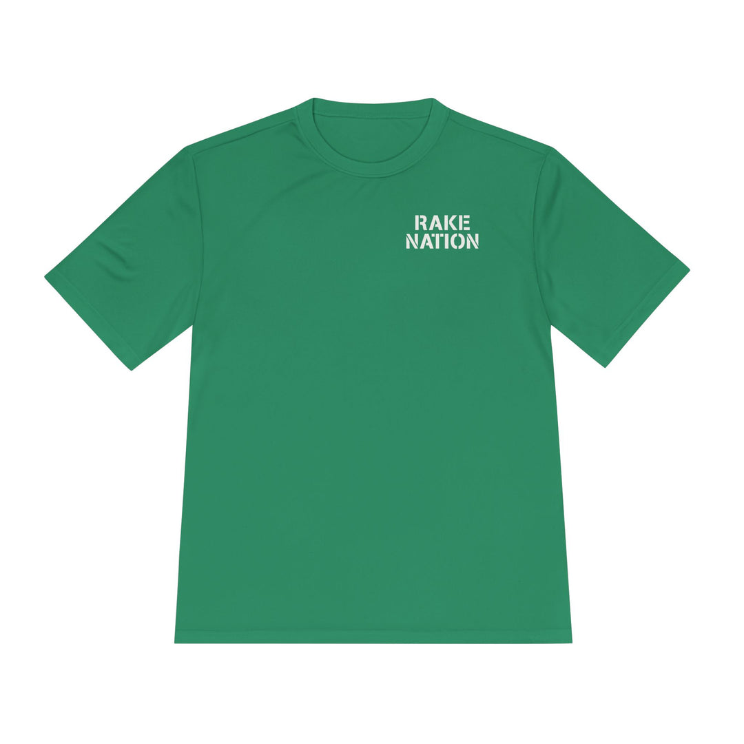 Rake Nation Dry Fit Tee - Rake Baseball Company - RAKE BASEBALL | BASEBALL T-SHIRT | BASEBALL CLOTHING | GOOD VIBES ONLY