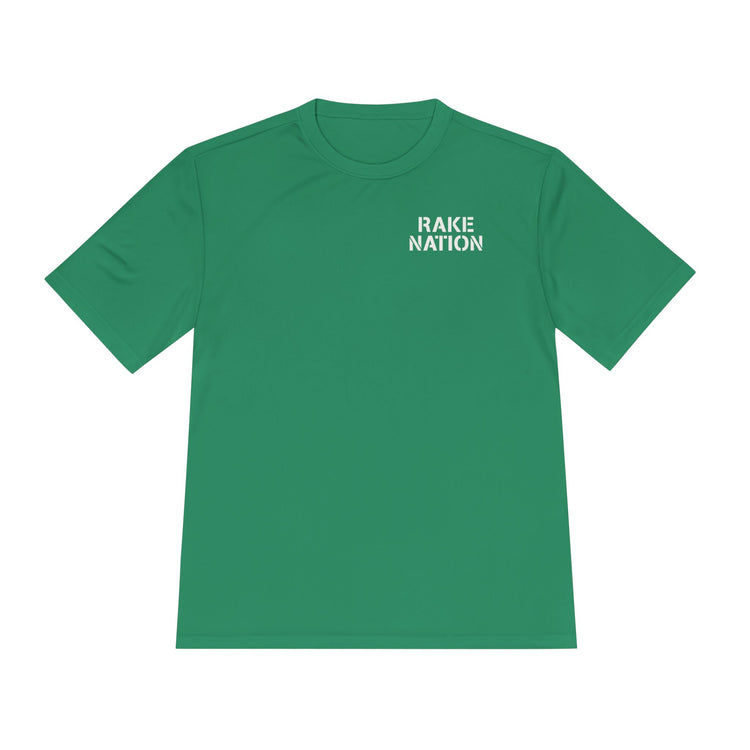 Rake Nation Dry Fit Tee - Rake Baseball Company - RAKE BASEBALL | BASEBALL T-SHIRT | BASEBALL CLOTHING | GOOD VIBES ONLY
