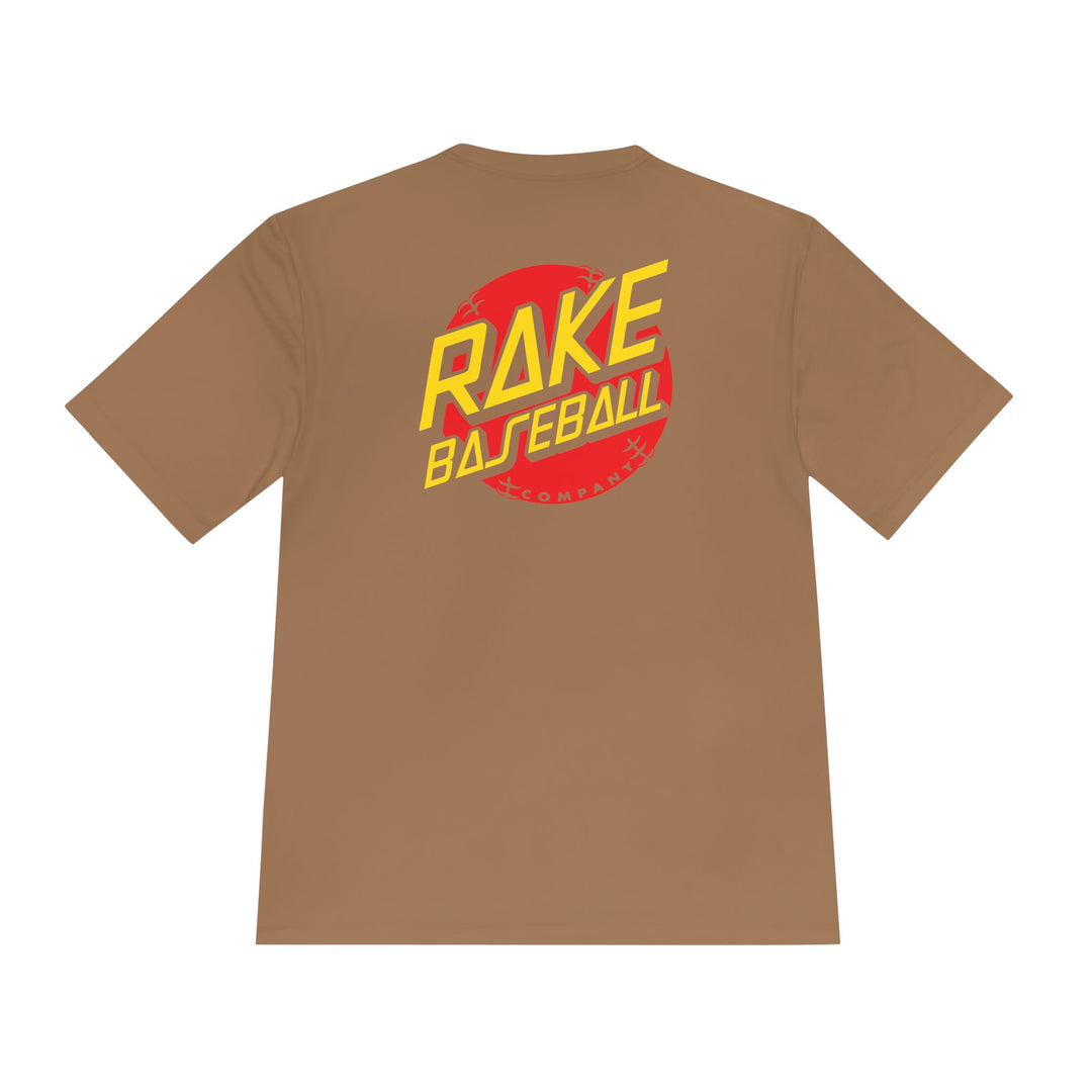 Rake Dot Dry Fit Tee - Rake Baseball Company - RAKE BASEBALL | BASEBALL T-SHIRT | BASEBALL CLOTHING | GOOD VIBES ONLY