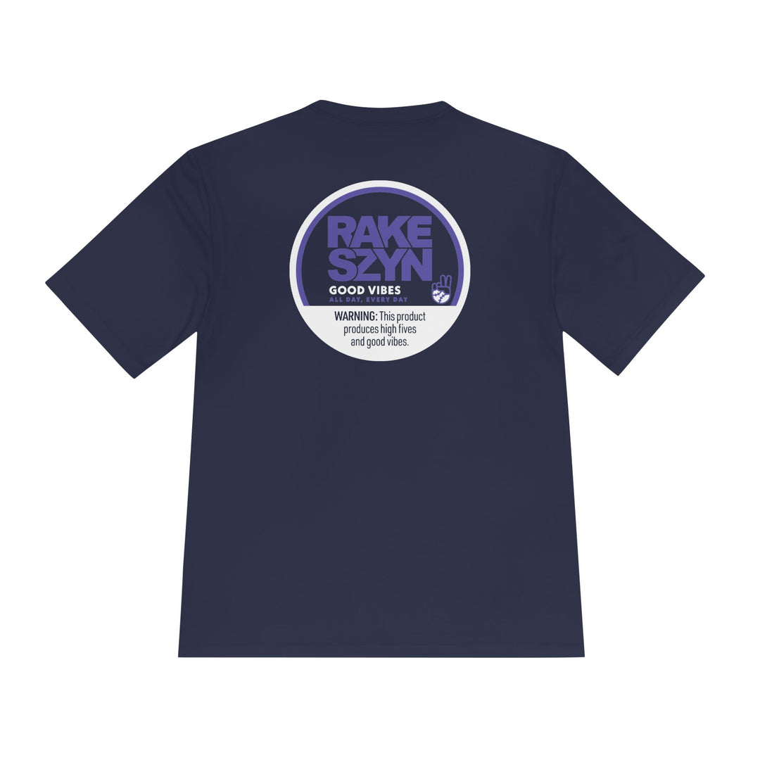 Rake SZYN Dry Fit Tee - Rake Baseball Company - RAKE BASEBALL | BASEBALL T-SHIRT | BASEBALL CLOTHING | GOOD VIBES ONLY