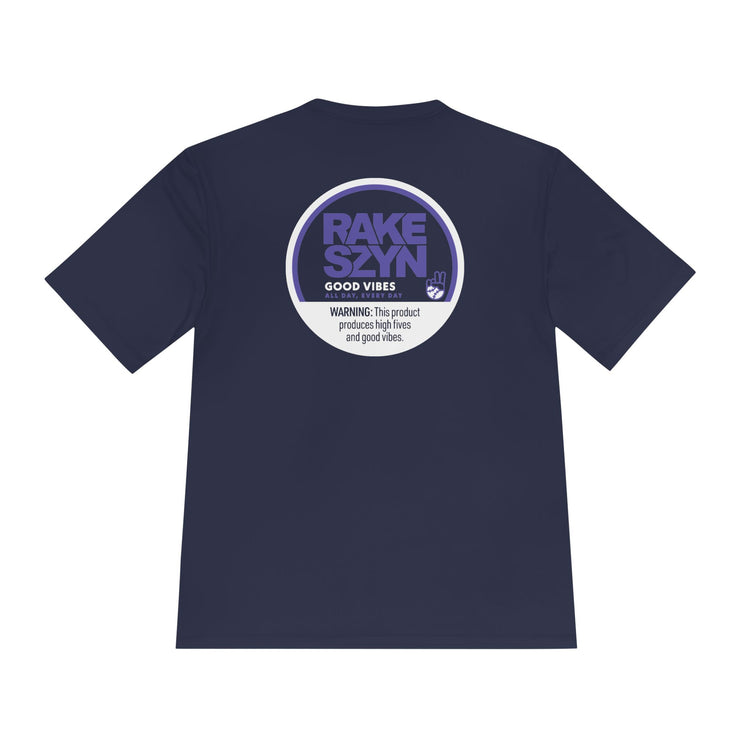 Rake SZYN Dry Fit Tee - Rake Baseball Company - RAKE BASEBALL | BASEBALL T-SHIRT | BASEBALL CLOTHING | GOOD VIBES ONLY