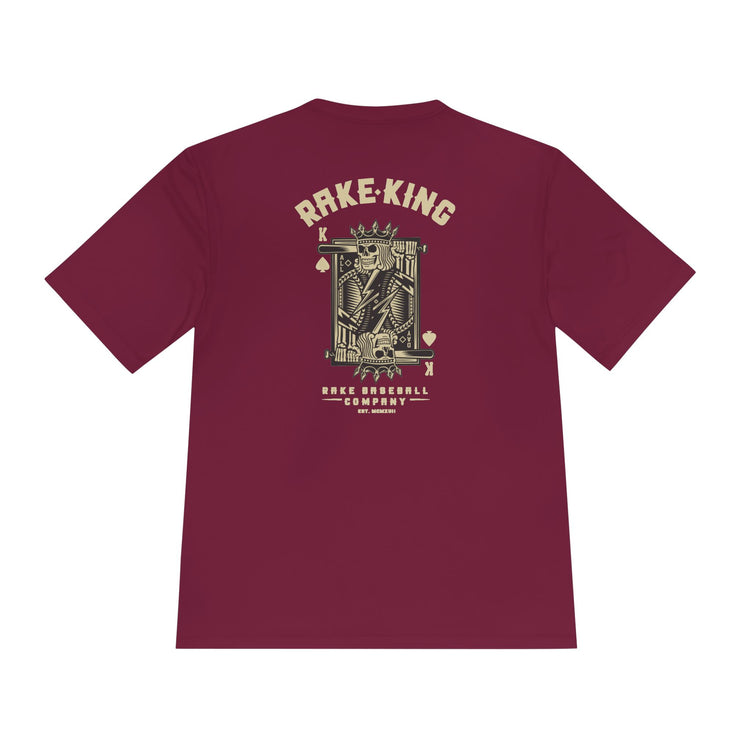 Rake King Dry Fit Tee - Rake Baseball Company - RAKE BASEBALL | BASEBALL T-SHIRT | BASEBALL CLOTHING | GOOD VIBES ONLY