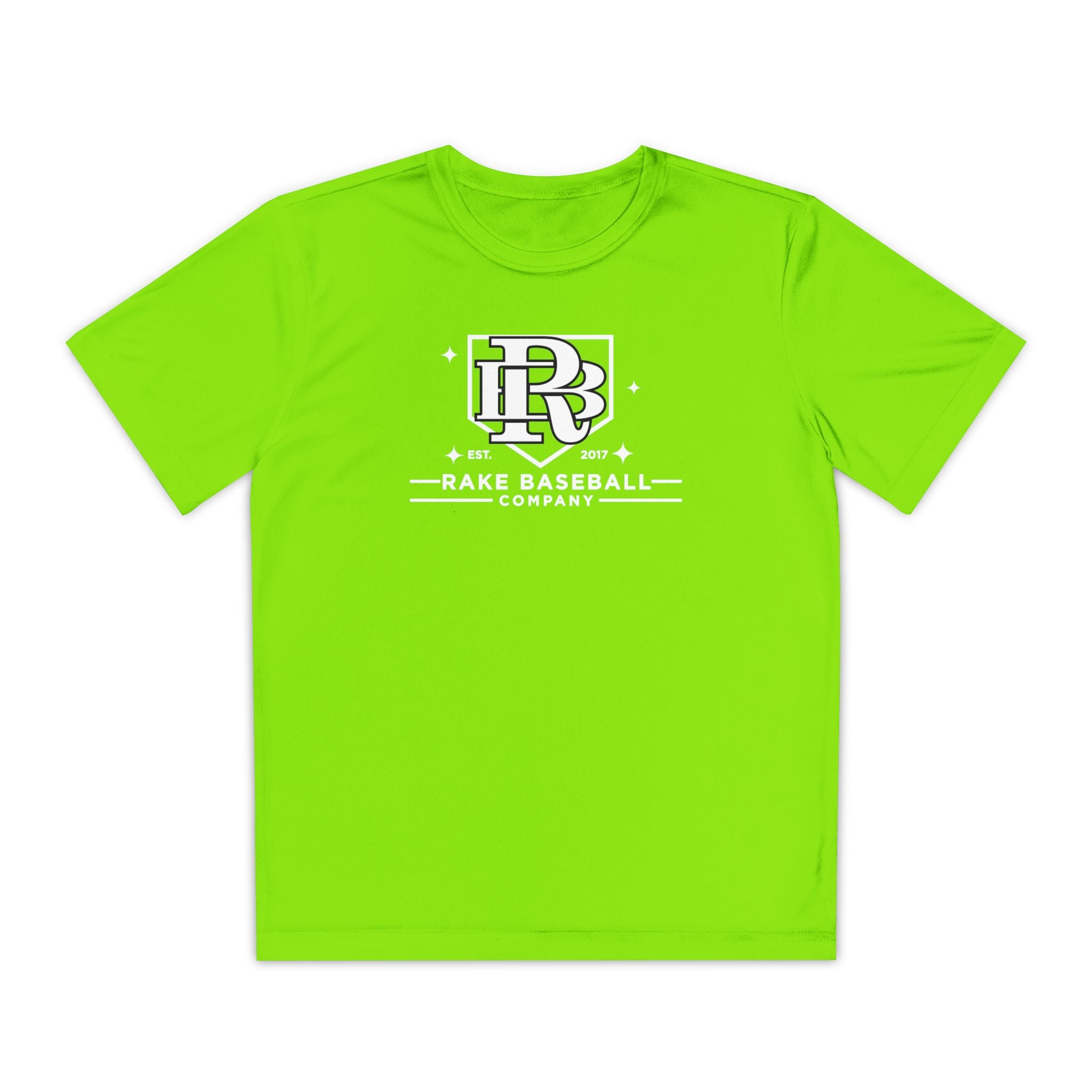 Kids Rake Baseball Homeplate Tee Dry Fit Tee - Rake Baseball Company - RAKE BASEBALL | BASEBALL T-SHIRT | BASEBALL CLOTHING | GOOD VIBES ONLY
