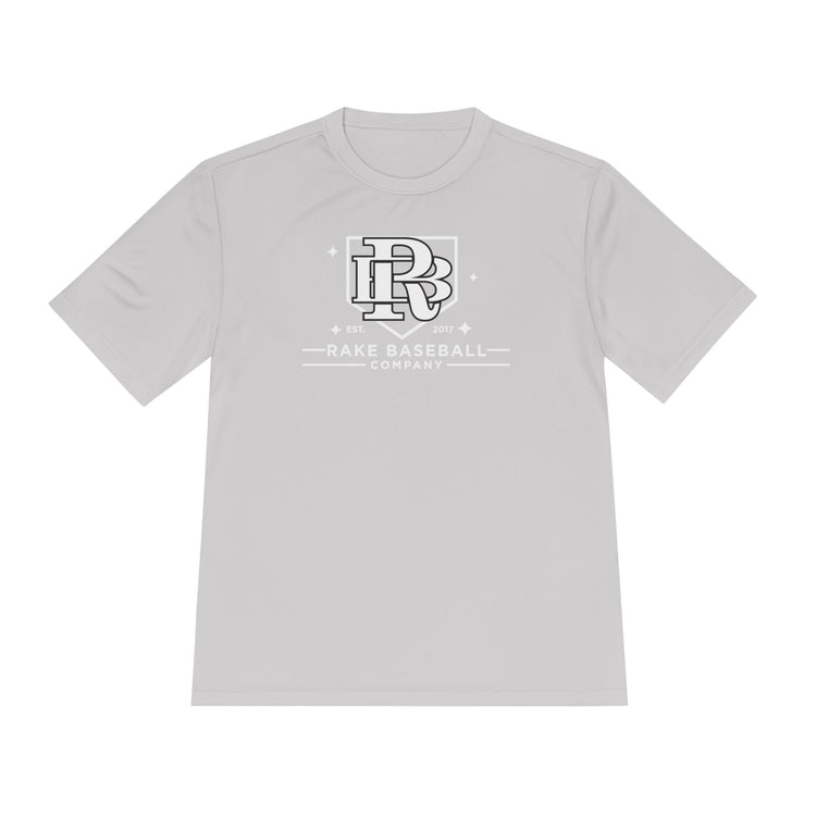 Rake Baseball Homeplate Tee Dry Fit Tee - Rake Baseball Company - RAKE BASEBALL | BASEBALL T-SHIRT | BASEBALL CLOTHING | GOOD VIBES ONLY