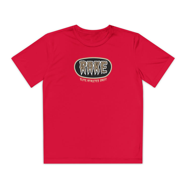 Kids Rake Cheetah Softball Company Dry Fit Tee - Rake Baseball Company - RAKE BASEBALL | BASEBALL T-SHIRT | BASEBALL CLOTHING | GOOD VIBES ONLY