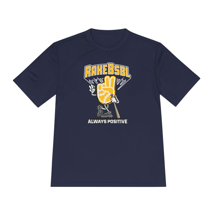 Always Positive Vibes Dry Fit Tee - Rake Baseball Company - RAKE BASEBALL | BASEBALL T-SHIRT | BASEBALL CLOTHING | GOOD VIBES ONLY