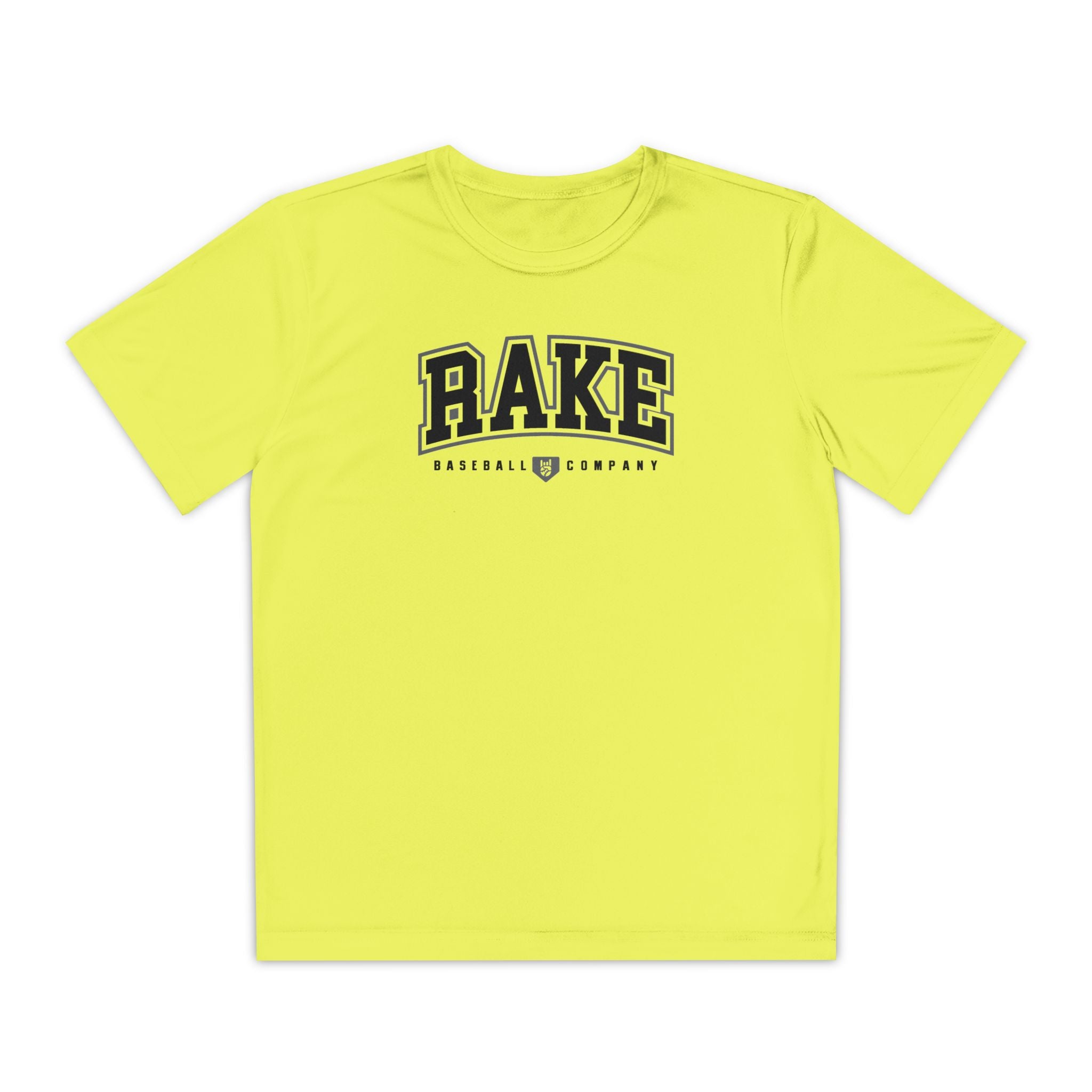 Kids Rake Collegiate Dry Fit Tee - Rake Baseball Company - RAKE BASEBALL | BASEBALL T-SHIRT | BASEBALL CLOTHING | GOOD VIBES ONLY