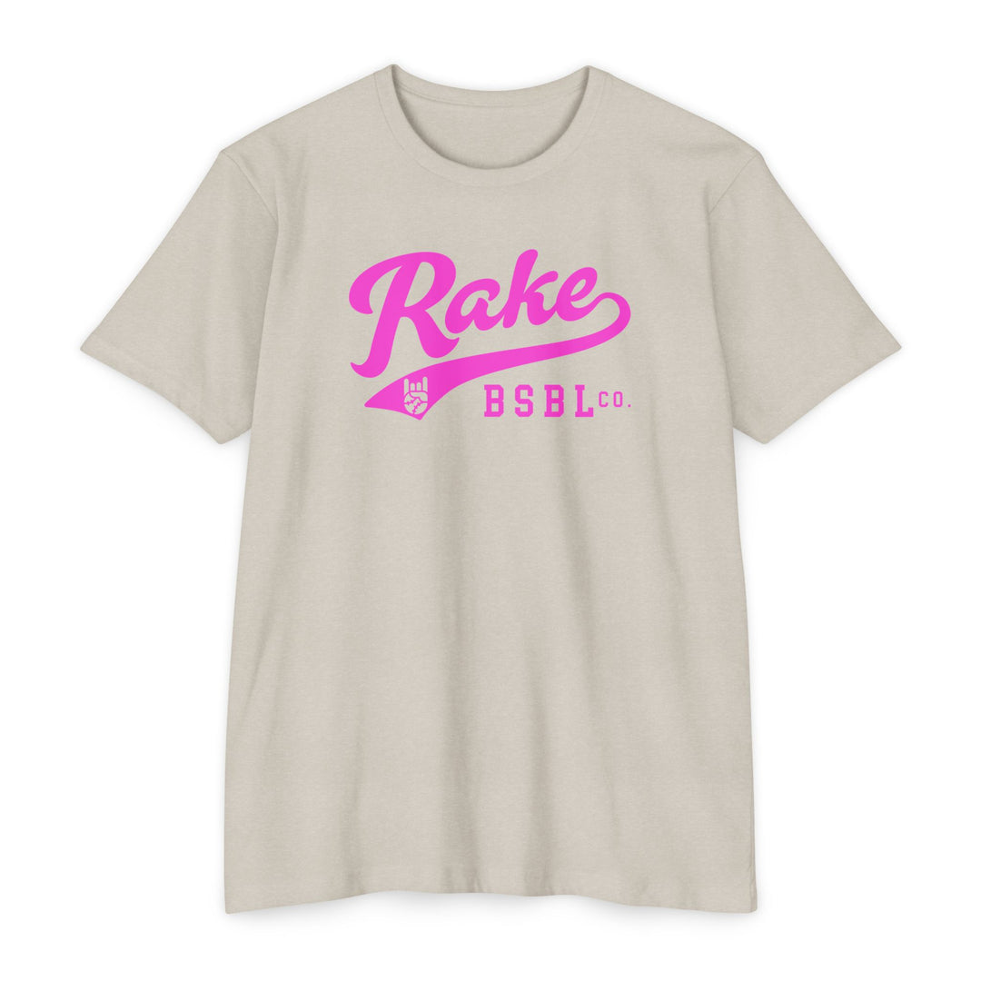 Rake Pink Script Tee