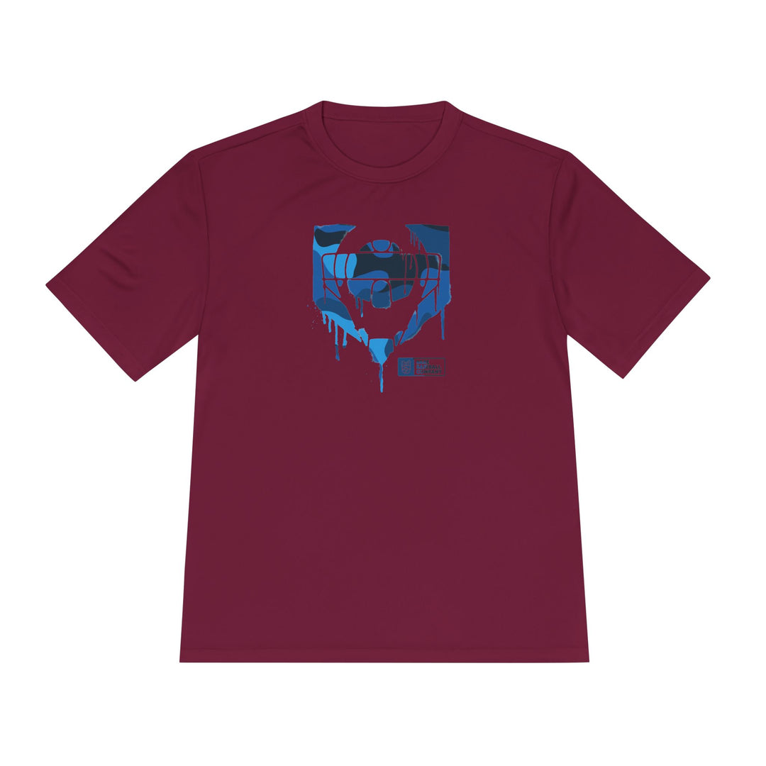 Catcher's Blue Camo Drip Dry Fit Tee - Rake Baseball Company - RAKE BASEBALL | BASEBALL T-SHIRT | BASEBALL CLOTHING | GOOD VIBES ONLY