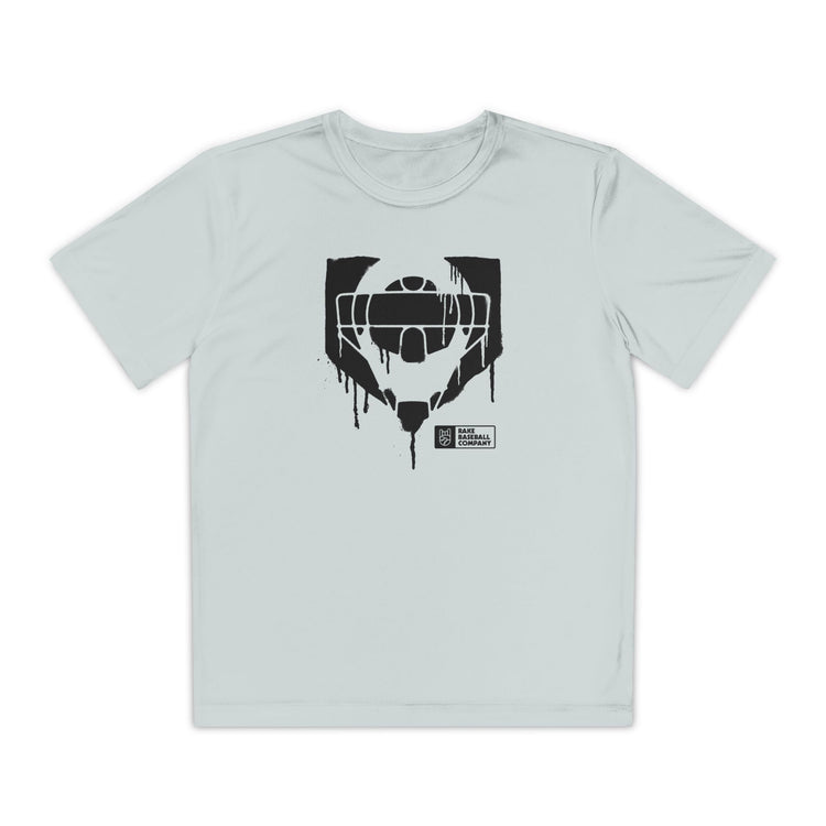 Kids Catcher's Drip Dry Fit Tee - Rake Baseball Company - RAKE BASEBALL | BASEBALL T-SHIRT | BASEBALL CLOTHING | GOOD VIBES ONLY