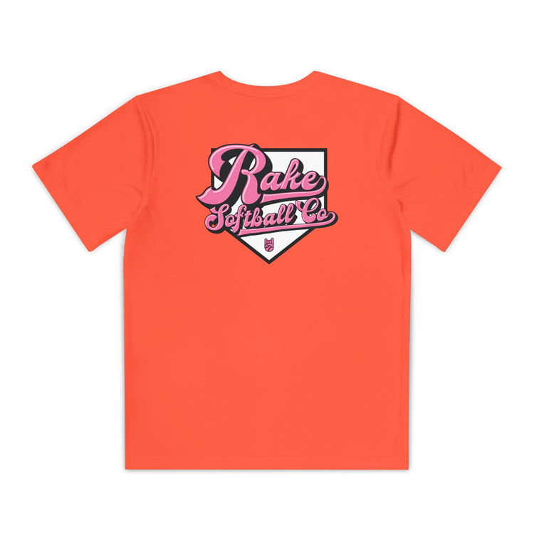 Kids Rake Softball Co. Dry Fit Tee - Rake Baseball Company - RAKE BASEBALL | BASEBALL T-SHIRT | BASEBALL CLOTHING | GOOD VIBES ONLY