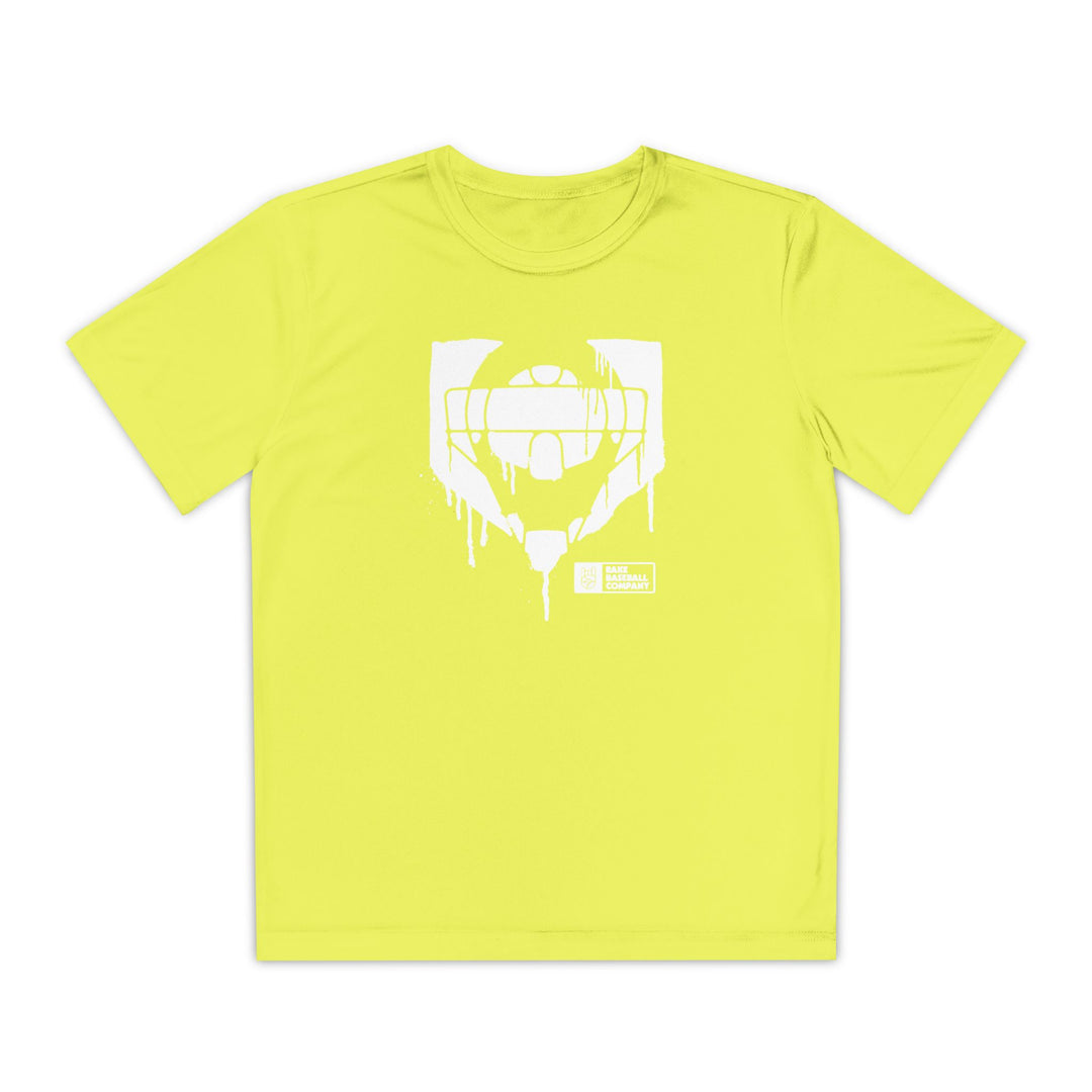 Kids Catcher's Drip Dry Fit Tee - Rake Baseball Company - RAKE BASEBALL | BASEBALL T-SHIRT | BASEBALL CLOTHING | GOOD VIBES ONLY