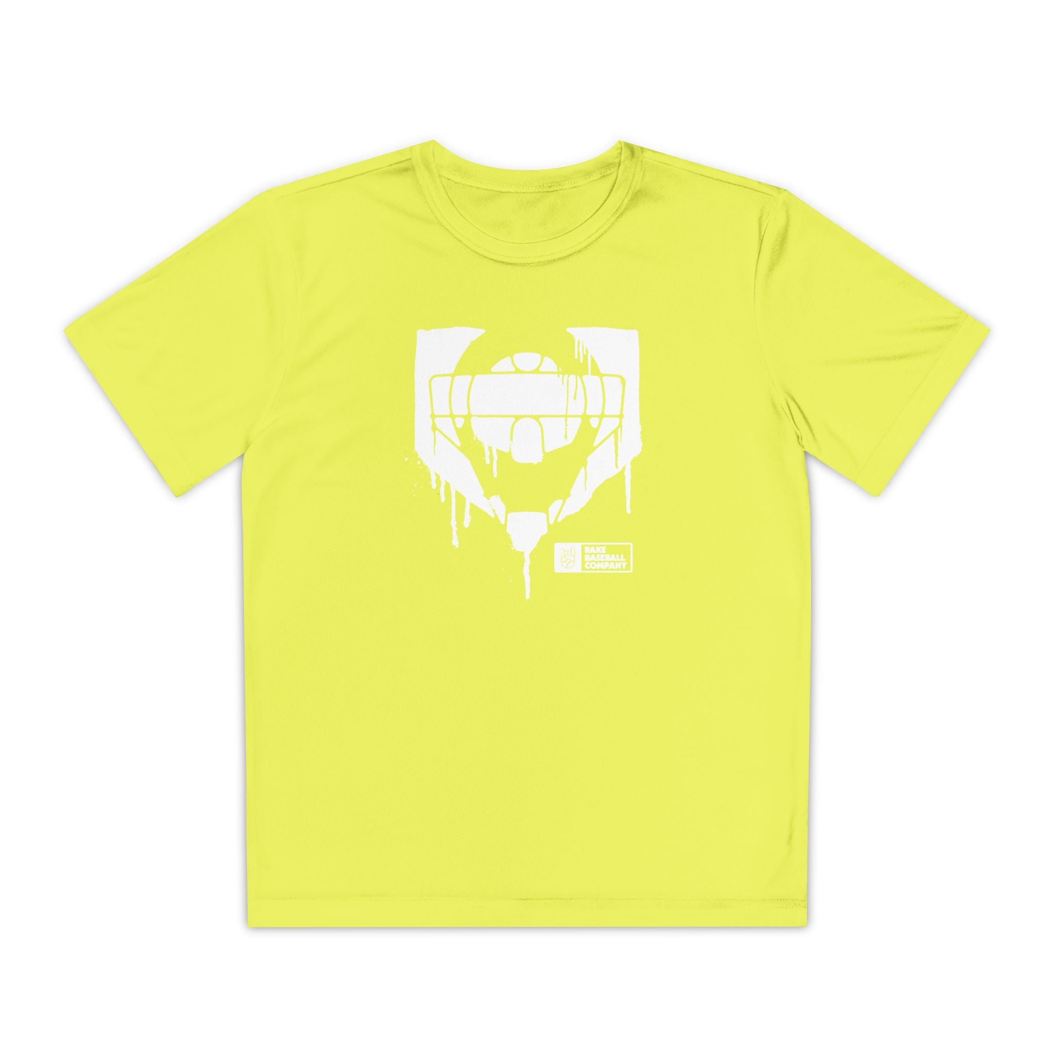Kids Catcher's Drip Dry Fit Tee - Rake Baseball Company - RAKE BASEBALL | BASEBALL T-SHIRT | BASEBALL CLOTHING | GOOD VIBES ONLY