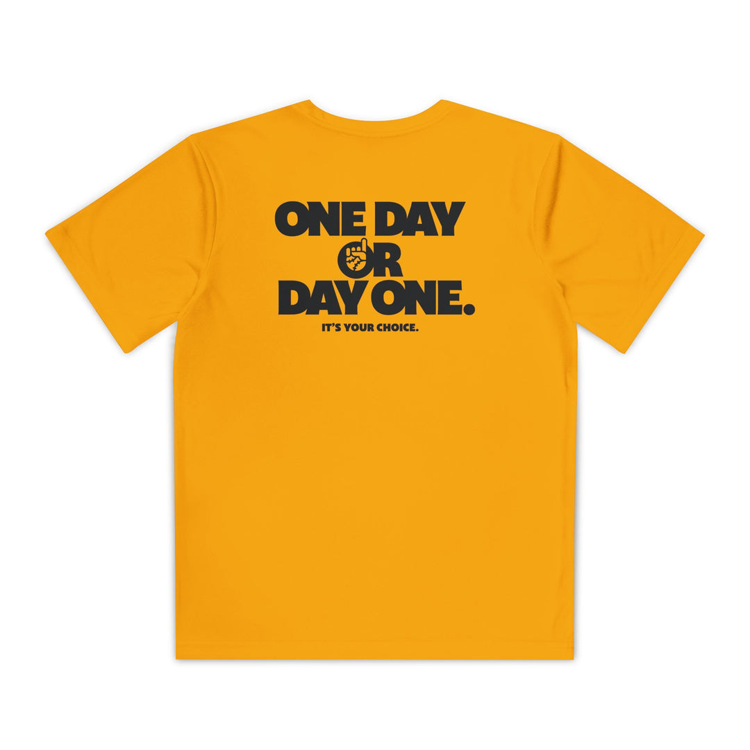 Kids One Day or Day One Dry Fit Tee - Rake Baseball Company - RAKE BASEBALL | BASEBALL T-SHIRT | BASEBALL CLOTHING | GOOD VIBES ONLY