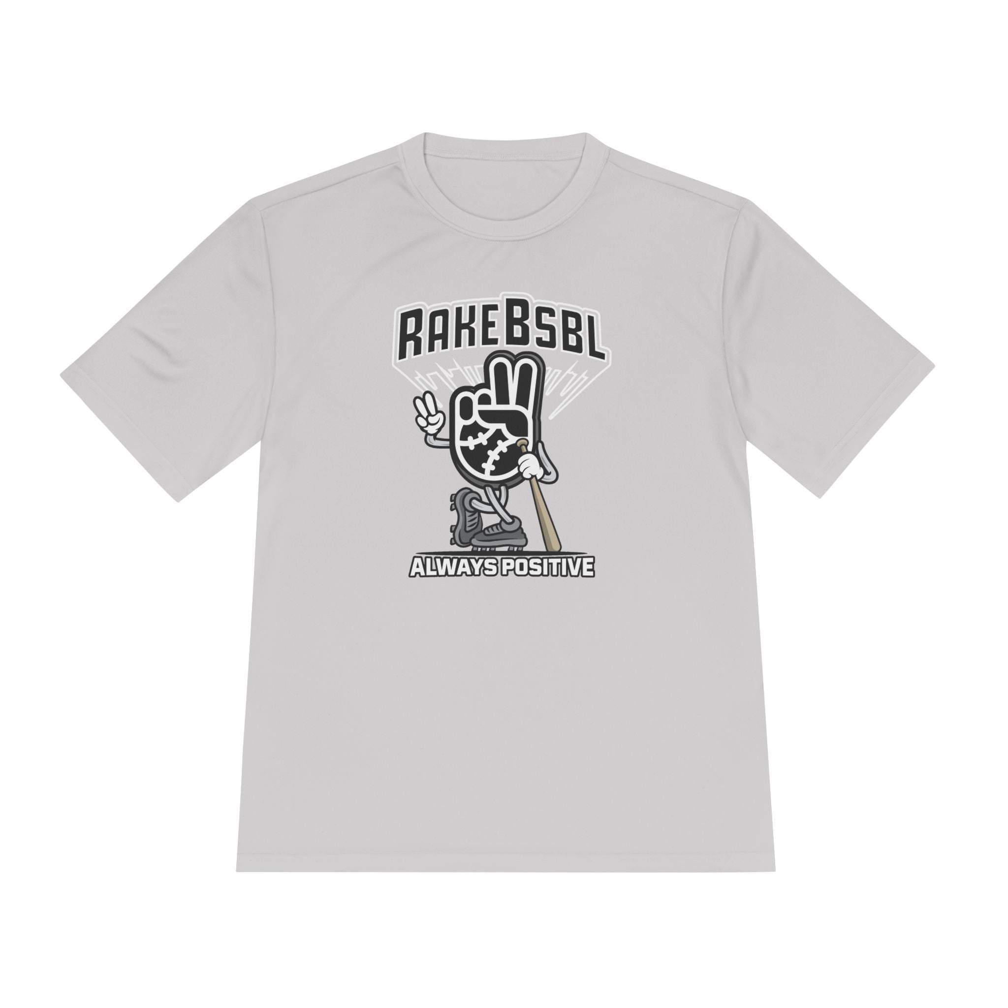Always Positive Vibes Dry Fit Tee - Rake Baseball Company - RAKE BASEBALL | BASEBALL T-SHIRT | BASEBALL CLOTHING | GOOD VIBES ONLY