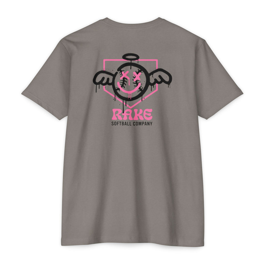 She Angel Drip Softball Tee - Rake Baseball Company - RAKE BASEBALL | BASEBALL T-SHIRT | BASEBALL CLOTHING | GOOD VIBES ONLY