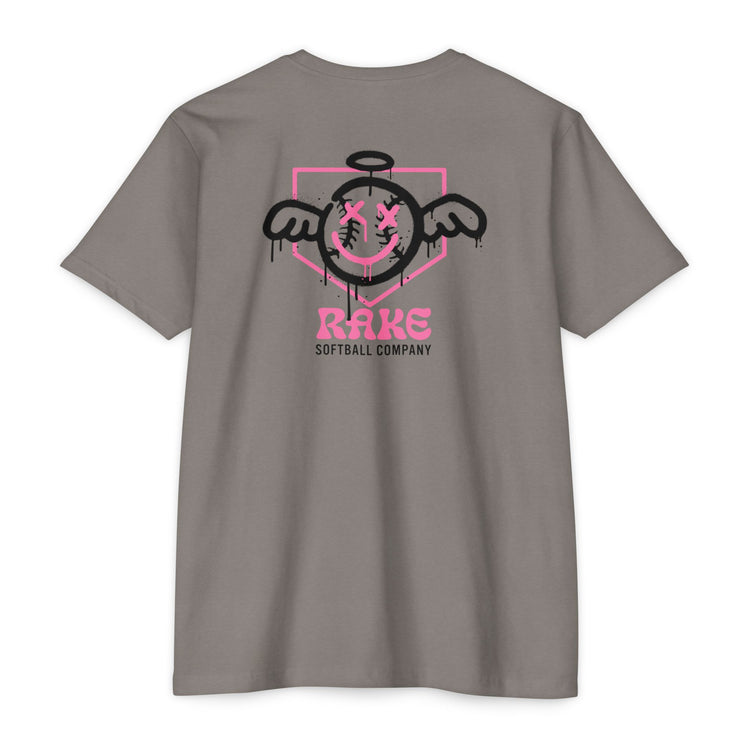 She Angel Drip Softball Tee - Rake Baseball Company - RAKE BASEBALL | BASEBALL T-SHIRT | BASEBALL CLOTHING | GOOD VIBES ONLY