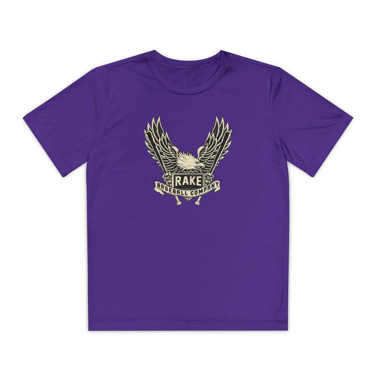 Kids Rake Eagle Dry Fit Tee - Rake Baseball Company - RAKE BASEBALL | BASEBALL T-SHIRT | BASEBALL CLOTHING | GOOD VIBES ONLY