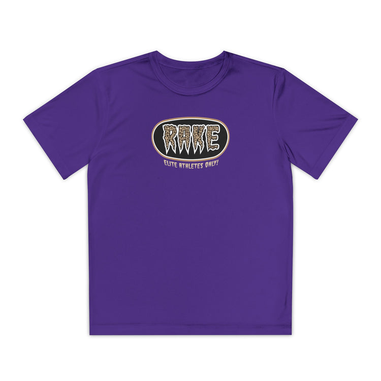 Kids Rake Cheetah Softball Company Dry Fit Tee - Rake Baseball Company - RAKE BASEBALL | BASEBALL T-SHIRT | BASEBALL CLOTHING | GOOD VIBES ONLY