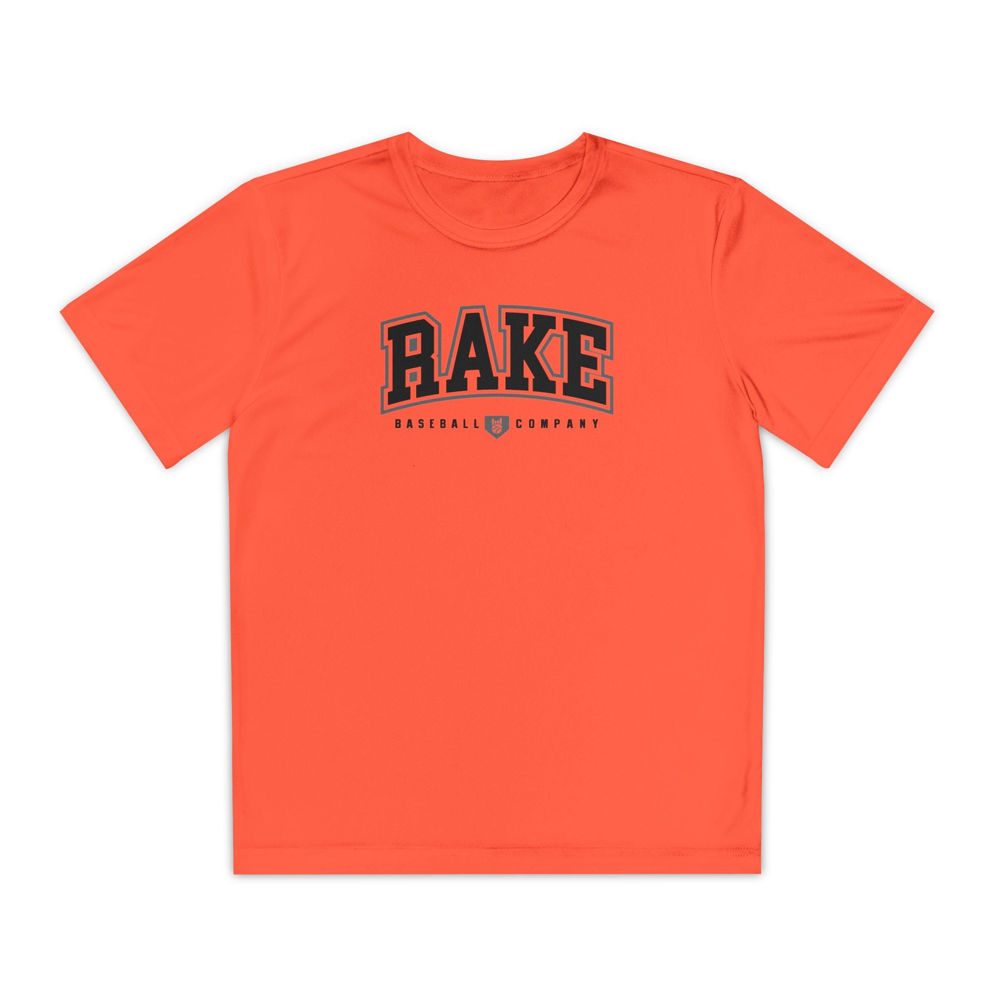 Kids Rake Collegiate Dry Fit Tee - Rake Baseball Company - RAKE BASEBALL | BASEBALL T-SHIRT | BASEBALL CLOTHING | GOOD VIBES ONLY