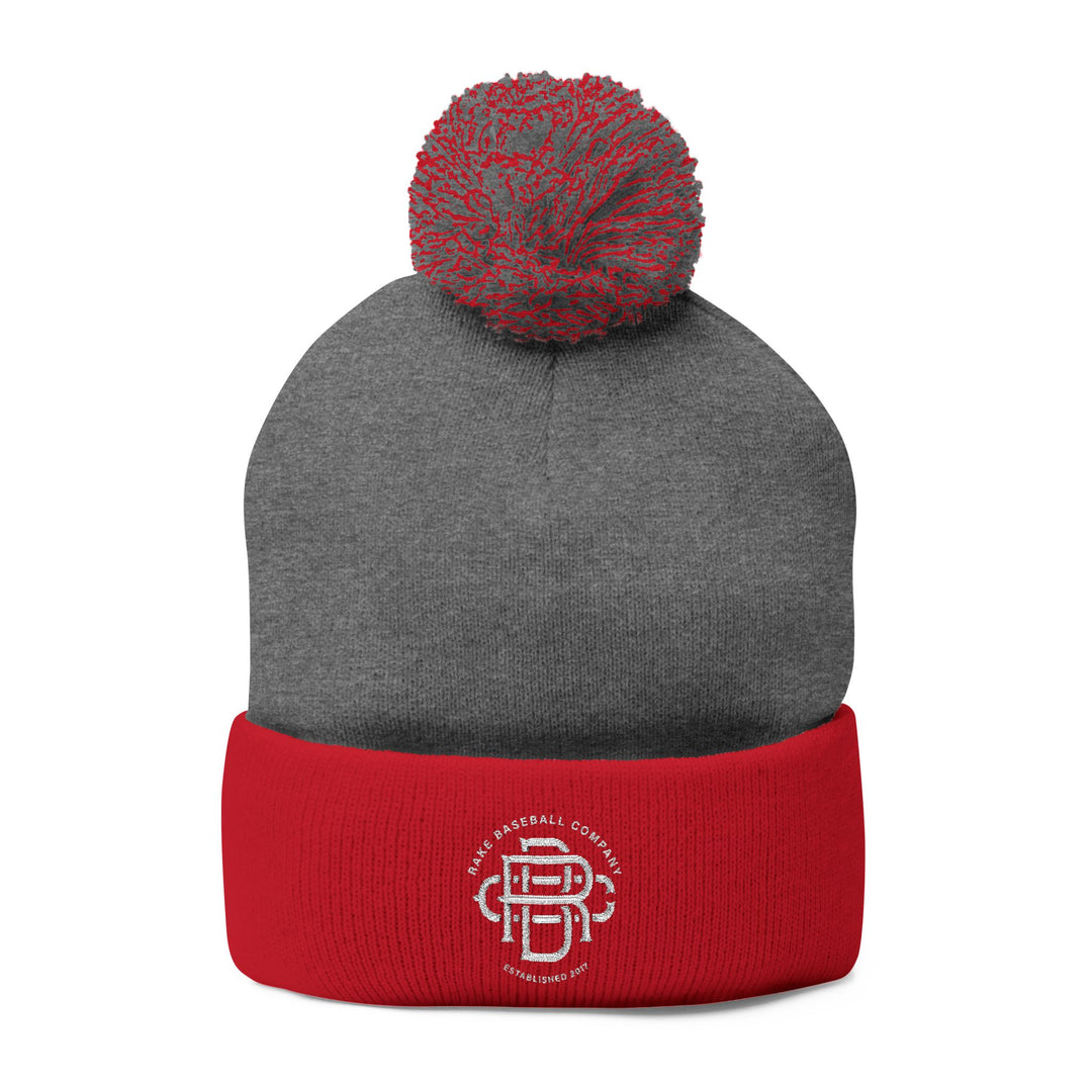 Rake Baseball Company Pom-Pom Beanie