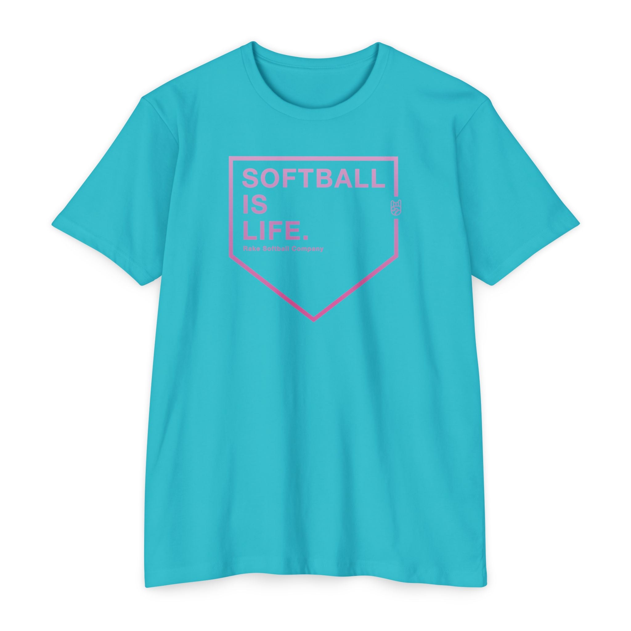 Softball Is Life Tee - Rake Baseball Company - RAKE BASEBALL | BASEBALL T-SHIRT | BASEBALL CLOTHING | GOOD VIBES ONLY
