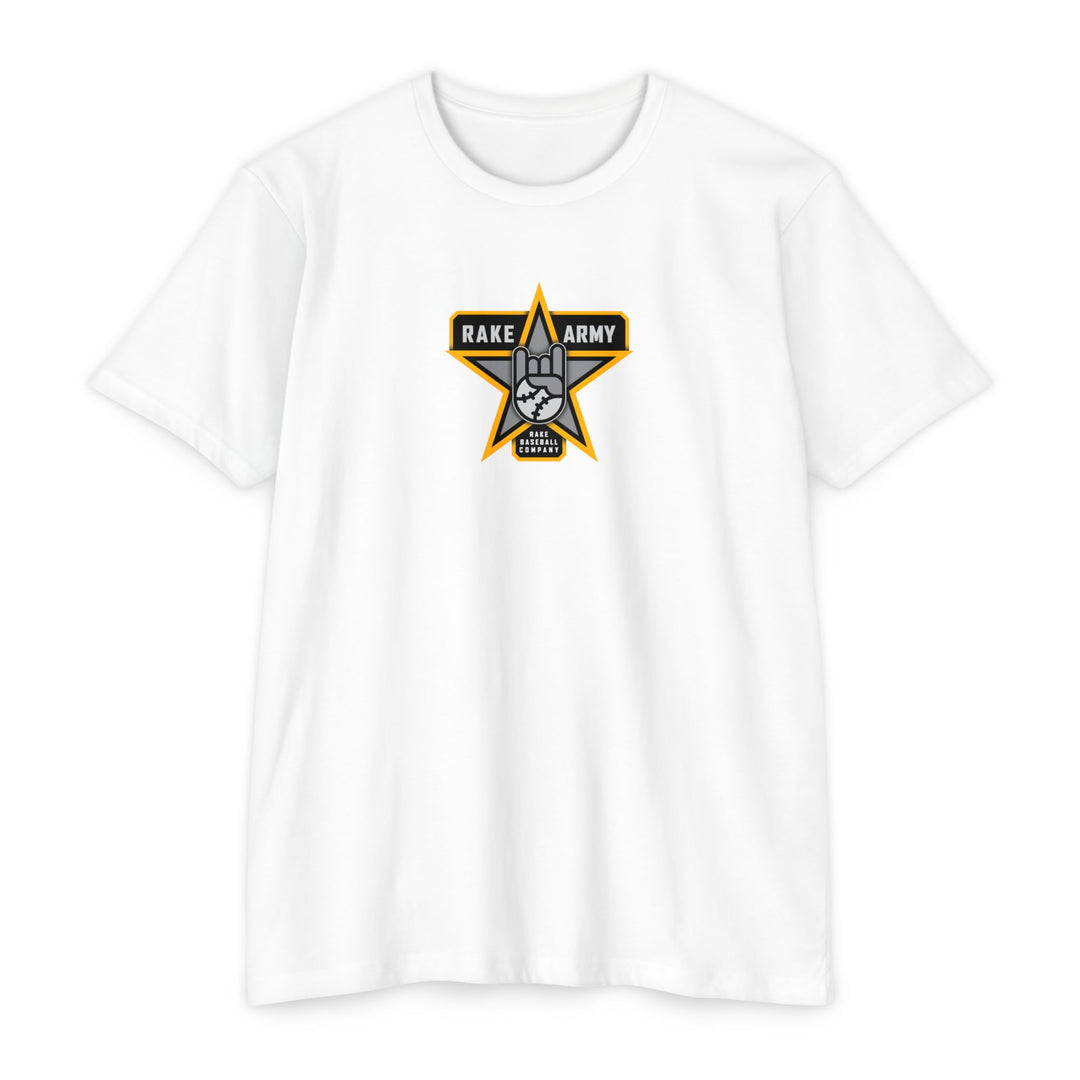 Rake Army Tee - Rake Baseball Company - RAKE BASEBALL | BASEBALL T-SHIRT | BASEBALL CLOTHING | GOOD VIBES ONLY