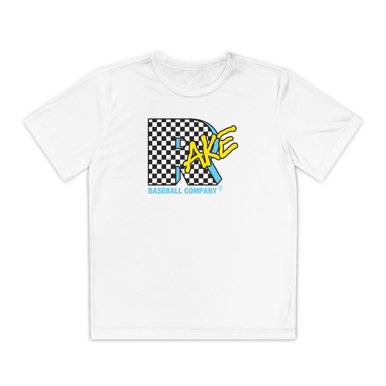 Kids Rake TV Dry Fit Tee - Rake Baseball Company - RAKE BASEBALL | BASEBALL T-SHIRT | BASEBALL CLOTHING | GOOD VIBES ONLY