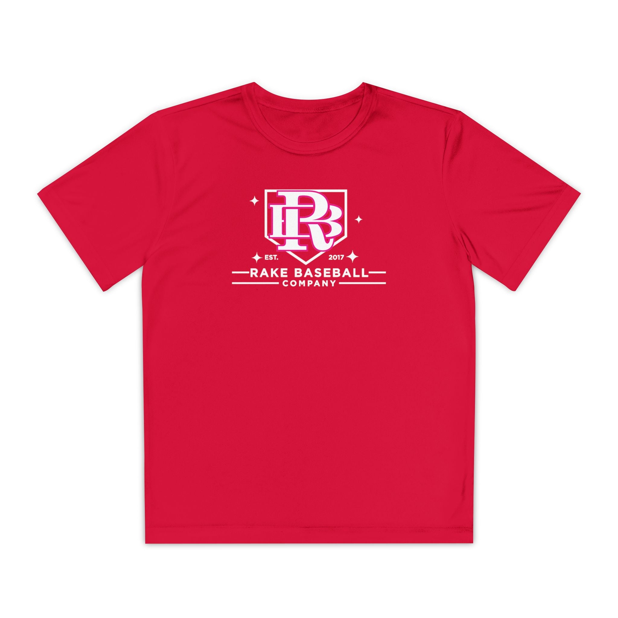 Kids Rake Baseball Homeplate Tee Dry Fit Tee - Rake Baseball Company - RAKE BASEBALL | BASEBALL T-SHIRT | BASEBALL CLOTHING | GOOD VIBES ONLY