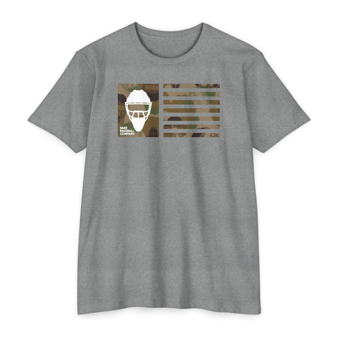 Camo Hockey Mask Flag Tee